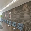 Wave mdf decorative wall panel waterproof board perforated acoustic