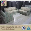 Special design country style fabric flower sectional sofa,chesterfield sofa set