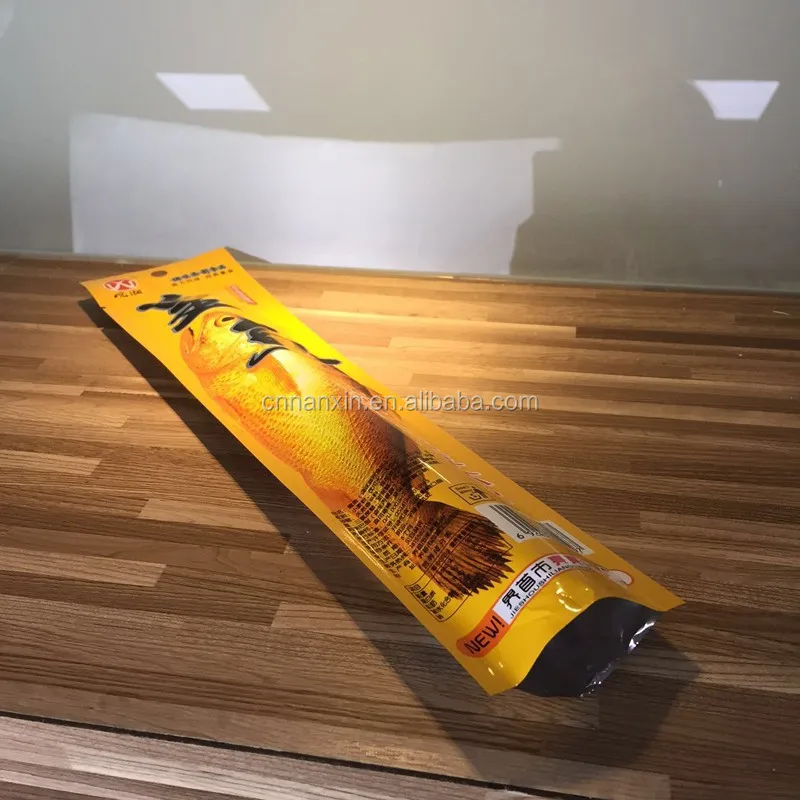 Long shape dried fish packaging cookied pack