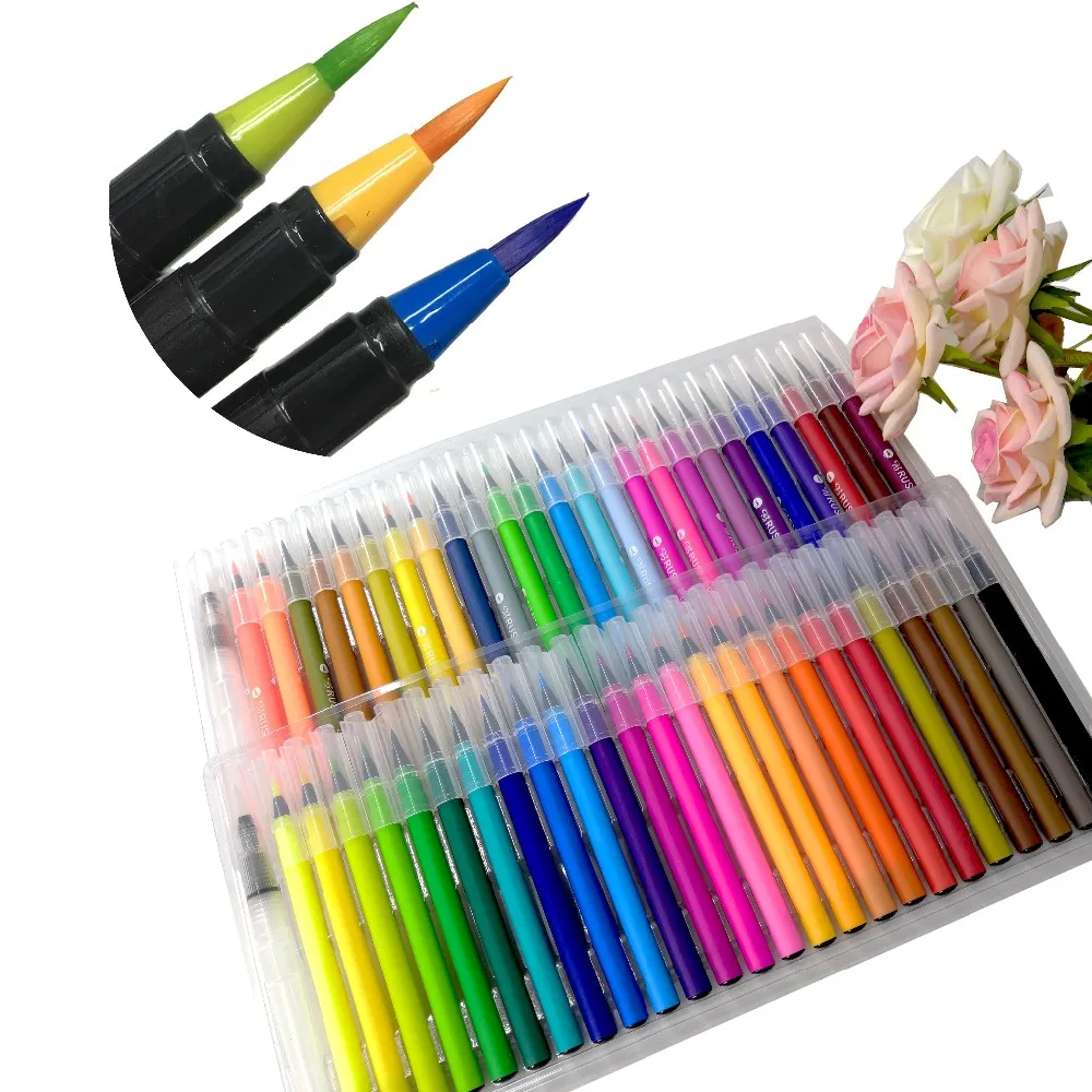 brush art markers soft tip watercolor brush marker pen