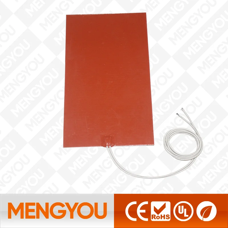 220V Silicone Heater Heated Bed Pad Heating Mat 3D Printer 15W 1000W 110V