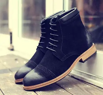 mens black casual ankle boots