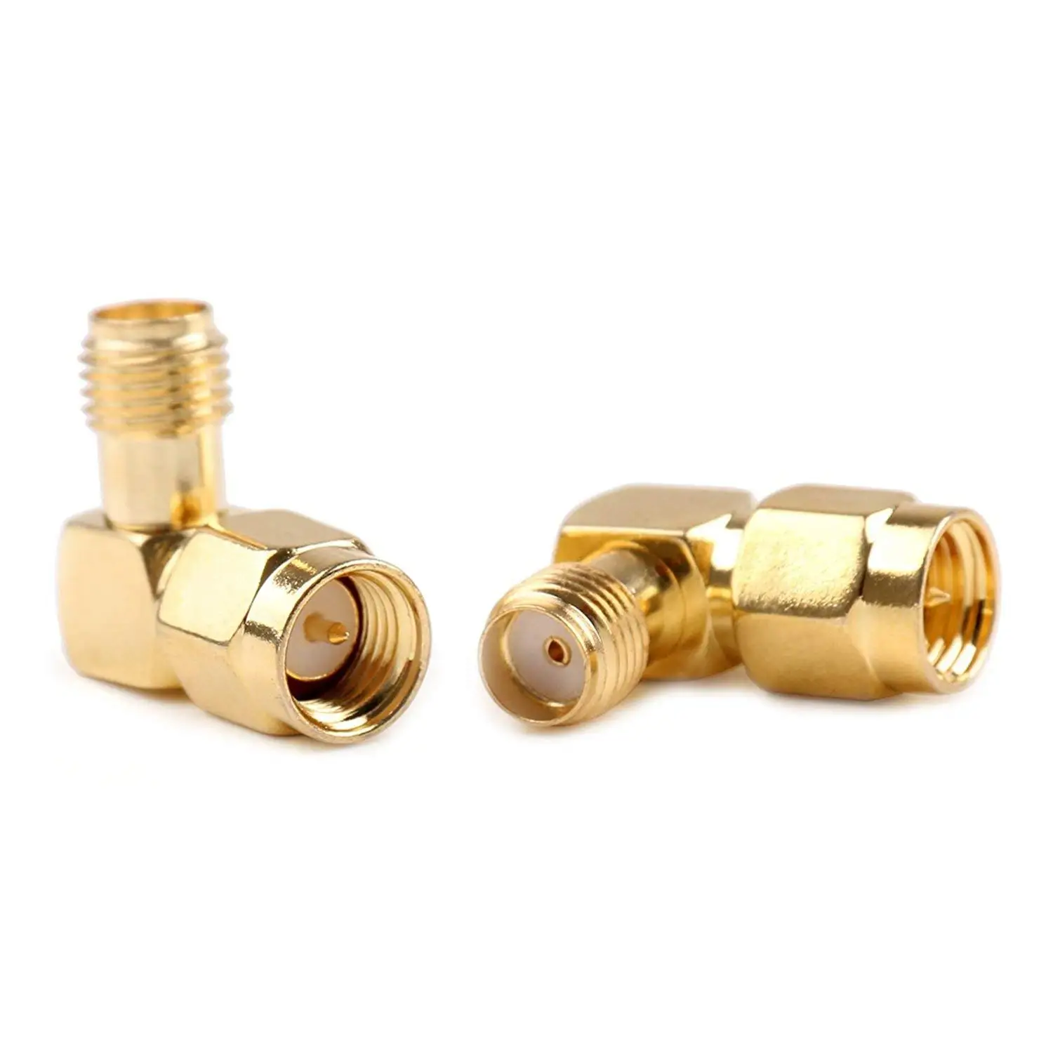 UHF Male to Female Right Angle Adapter PL259 to SO239 Jack Connector 90 Degree BestTong 5 PCS RF Coaxial Coax Adapter