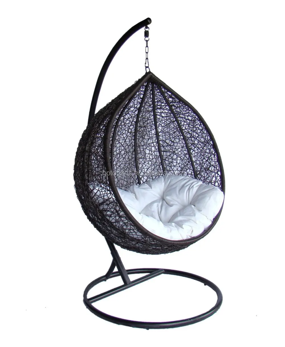 Lexmod Cocoon Wicker Rattan Outdoor Wicker Patio Swing Chairsuspension Series Buy Lexmod 7784