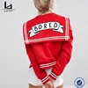 Women wholesale manufacture press-stud fastening fully lined custom jacket