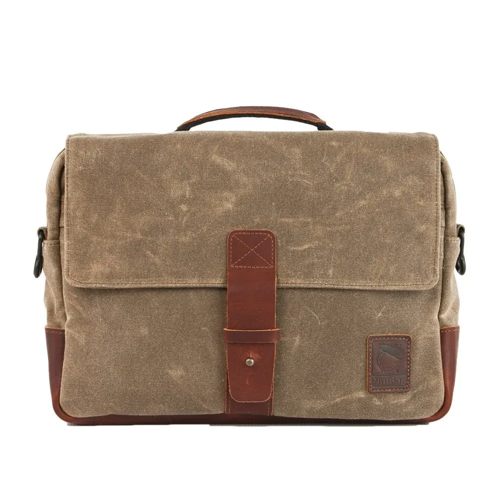 Rolling Satchel Find Deals On Line At Alibaba Get Quotations Nutsac Satchel Pro Mens Shoulder Tablet Bag In Waxed Canvas And Leather
