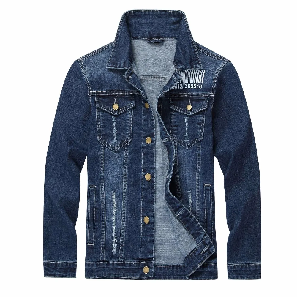 2019 Fashion Print Pattern Custom Men Plain Denim Jacket - Buy Men ...