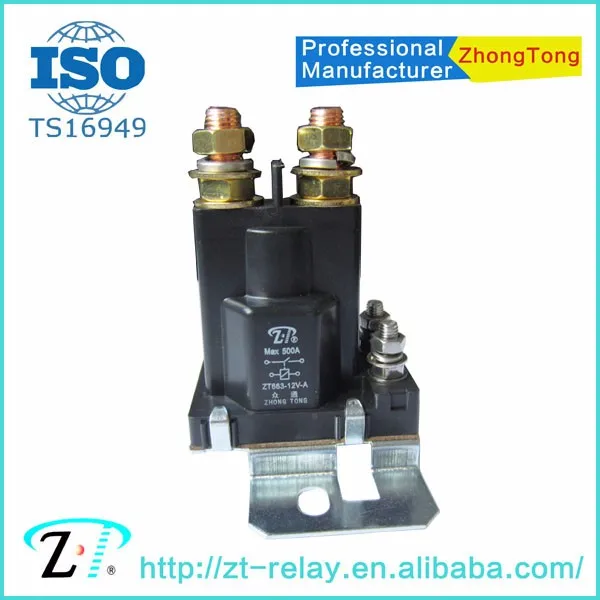 Zt663 4pin 500a 12v Car Auto Relay Dual Battery Relay Start On/off