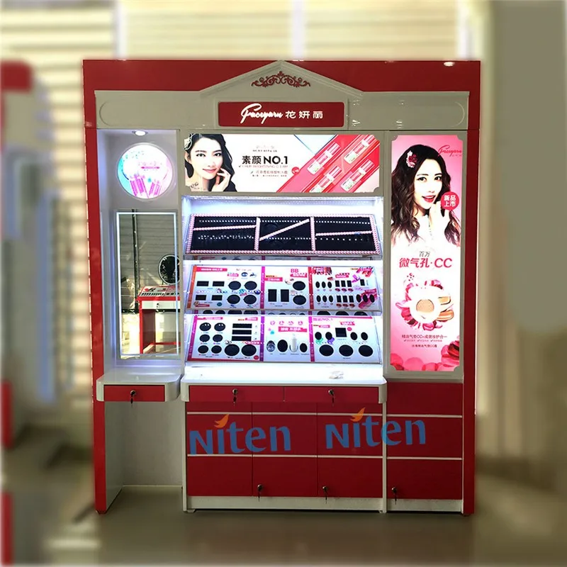 Custom Professional Cosmetic Tester Displays Makeup Display Stands