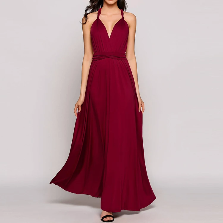 red backless maxi dress
