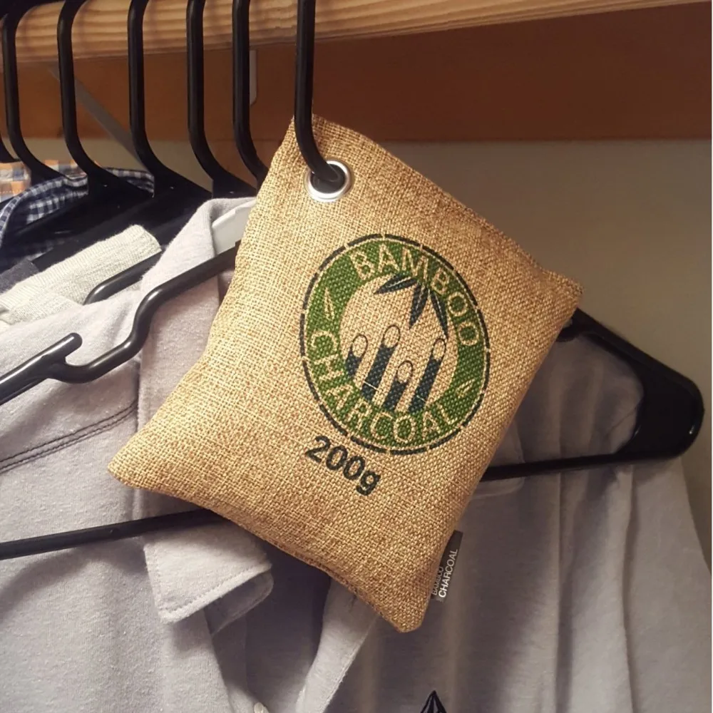 200g Wholesale Activated Bamboo Charcoal Air Freshener Purifying Bag