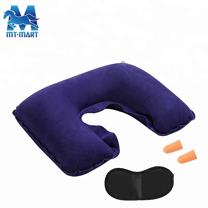 Wholesale Custom Color And Logo Pvc Travel Inflatable Neck Pillow - Buy ...