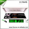 Stylish 532nm Green Laser Ray Beam Light Copper Presenter 6in1 6 Styles Different Lazer Patterns + 5pcs Caps