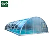 Medium Height Fixed Large Swimming Pool Enclosure and Roof for In-Ground Pool