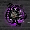 Preciser Wild Tiger Handmade Hollow 3d Led Analog Vinyl Record Wall Clock