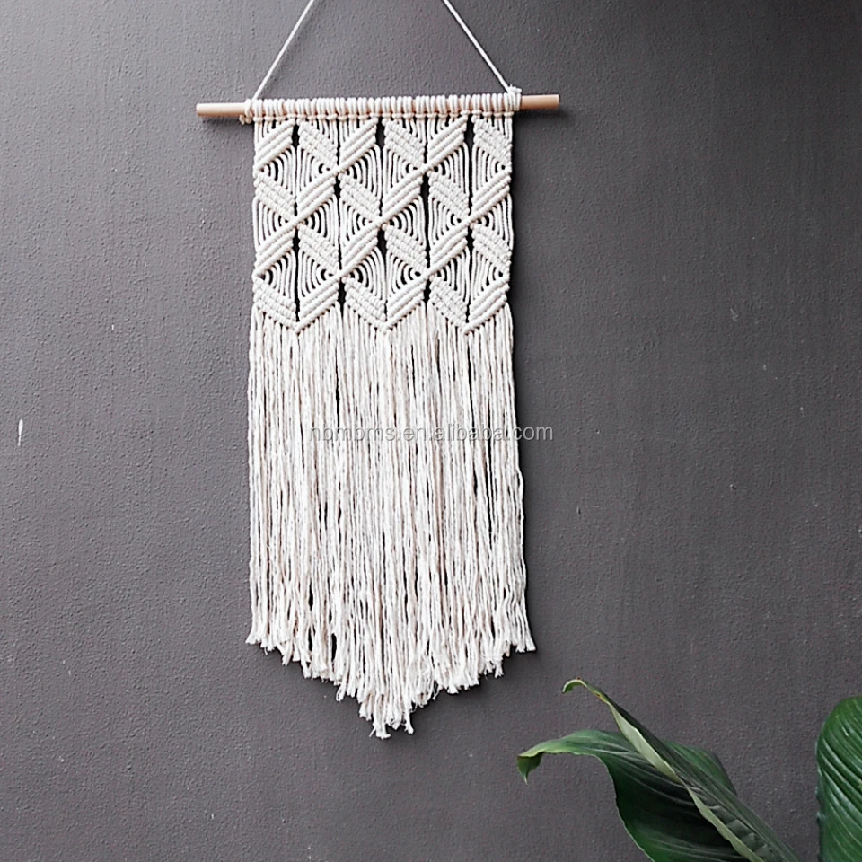 Qjmax 100 Cotton Handmade Macrame Wall Hanging For Bedroom Living Room Decoration Buy Macrame Wall Hanging Qjmax 100 Cotton Macrame Wall