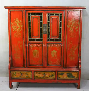 Asian Antiques Vintage Hand Painted Console Cabinet Buy Hand