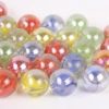 Low MOQ custom colorful crystal clear red glass marbles for sale