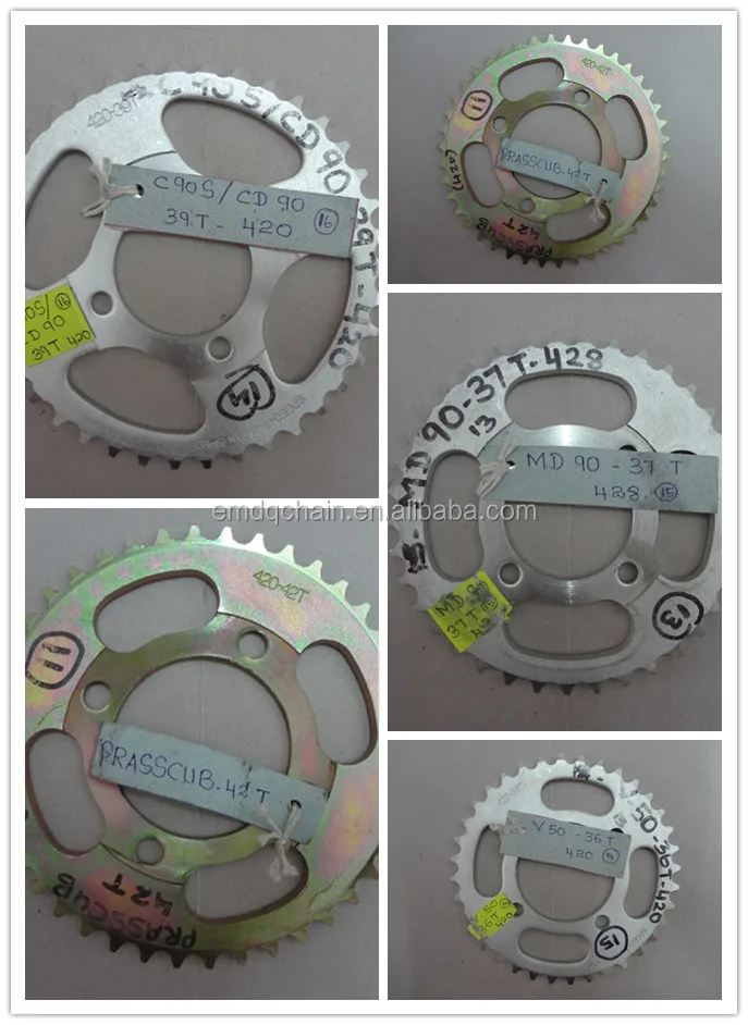 Glamour 43t 428 Motorcycle Chain And Sprocket Kits For Sri Lanka Market