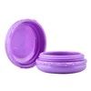 colorful cosmetic cream empty jar macaron shape plastic pp jar skin care cream sample jar