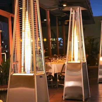 Euro American Standard Gas Patio Heater Square Floor Pyramid