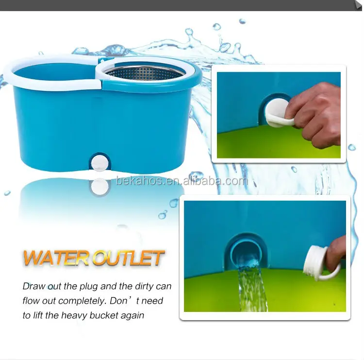 Spin mop Mini bucket blue (6)