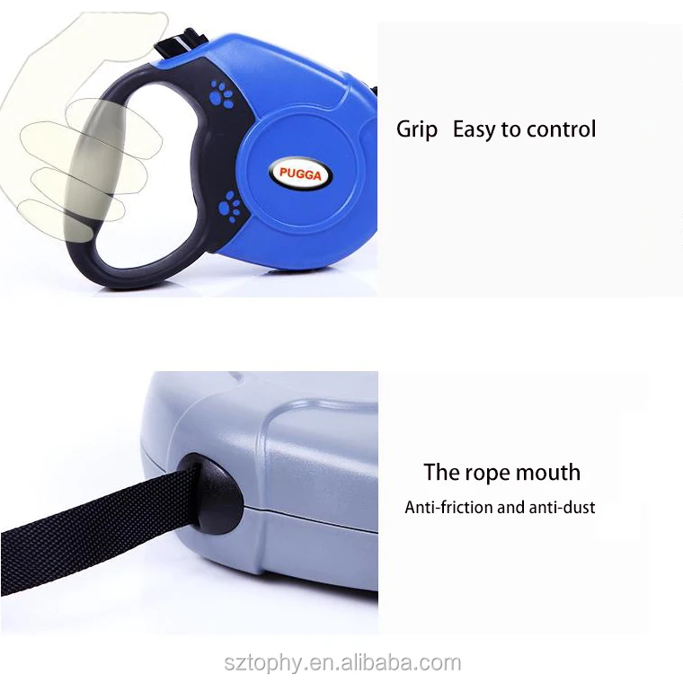 Factory Wholesale Customized Retractable Dog Leash And Easy Walk