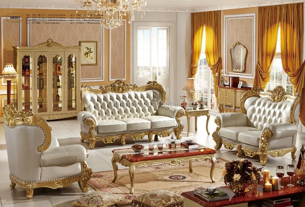 Luxury French Style Living Room Furniture Sofa And Cabinet - Buy Living