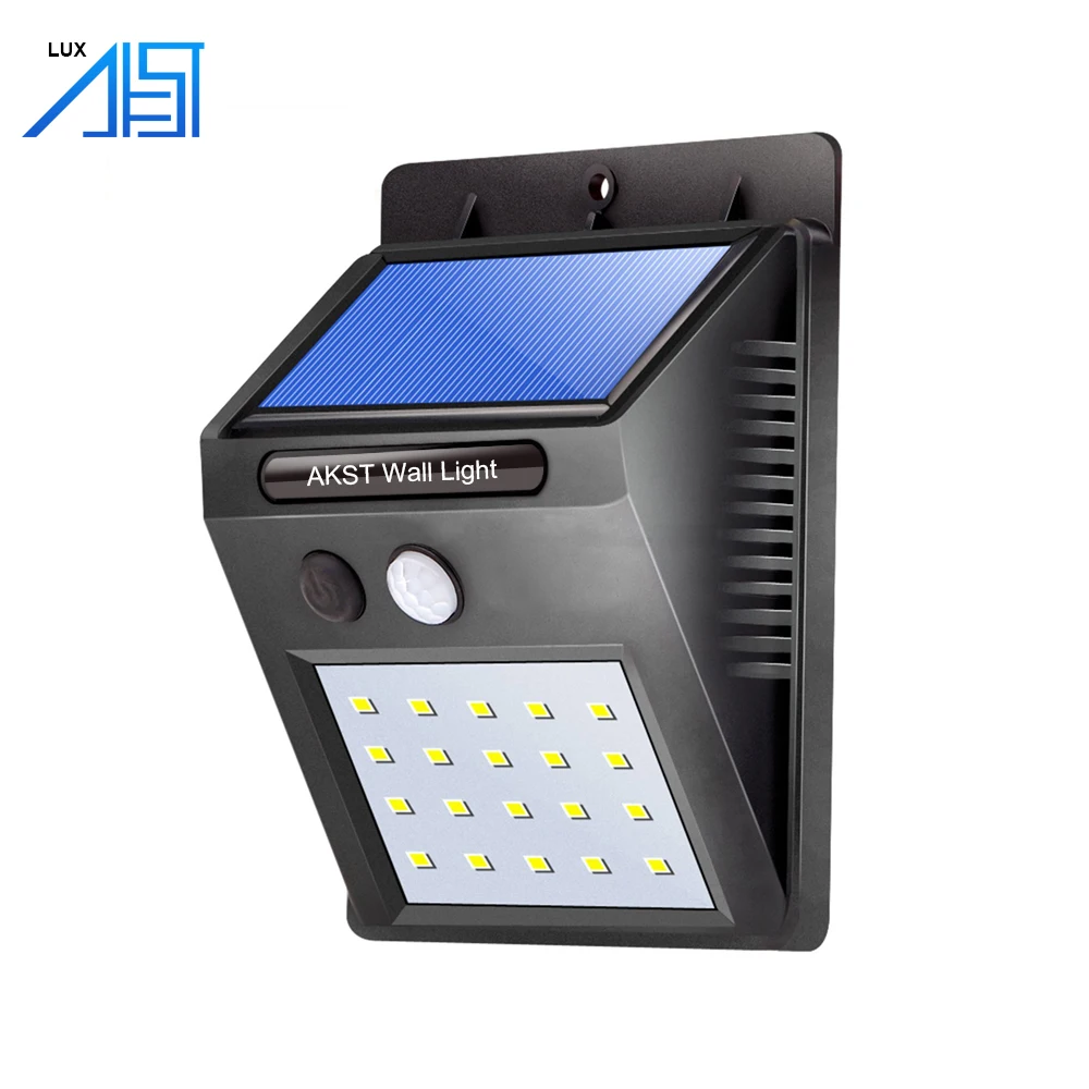 Outdoor Garden 20 Led Solar Yard Lamp Post Light