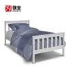 White solid pine wood single bed for hot sale