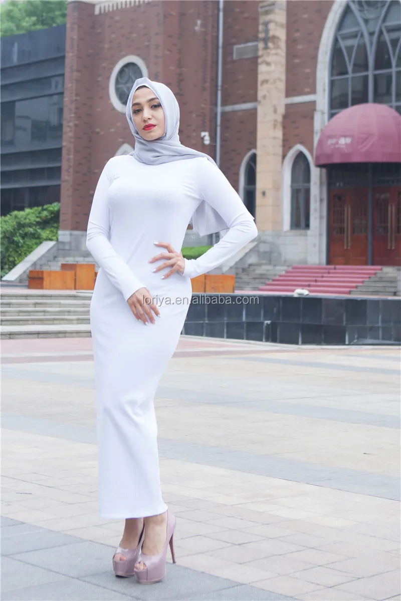 Fashion Muslim Women Under Abaya Tight Dress - Buy Sexy White Tight  Dress,Long Sleeve Sexy Black Dress,Abaya Arabic Dress Product on Alibaba.com