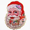 3D Santa Claus sticker Father Christmas stickers removable 3D christmas paper wall sticker
