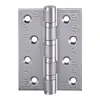 4inch Embossed sand chrome door hinge 4 Ball Bearing Butt Hinge Sanding Bearing hinge 100 mm Fire Rated