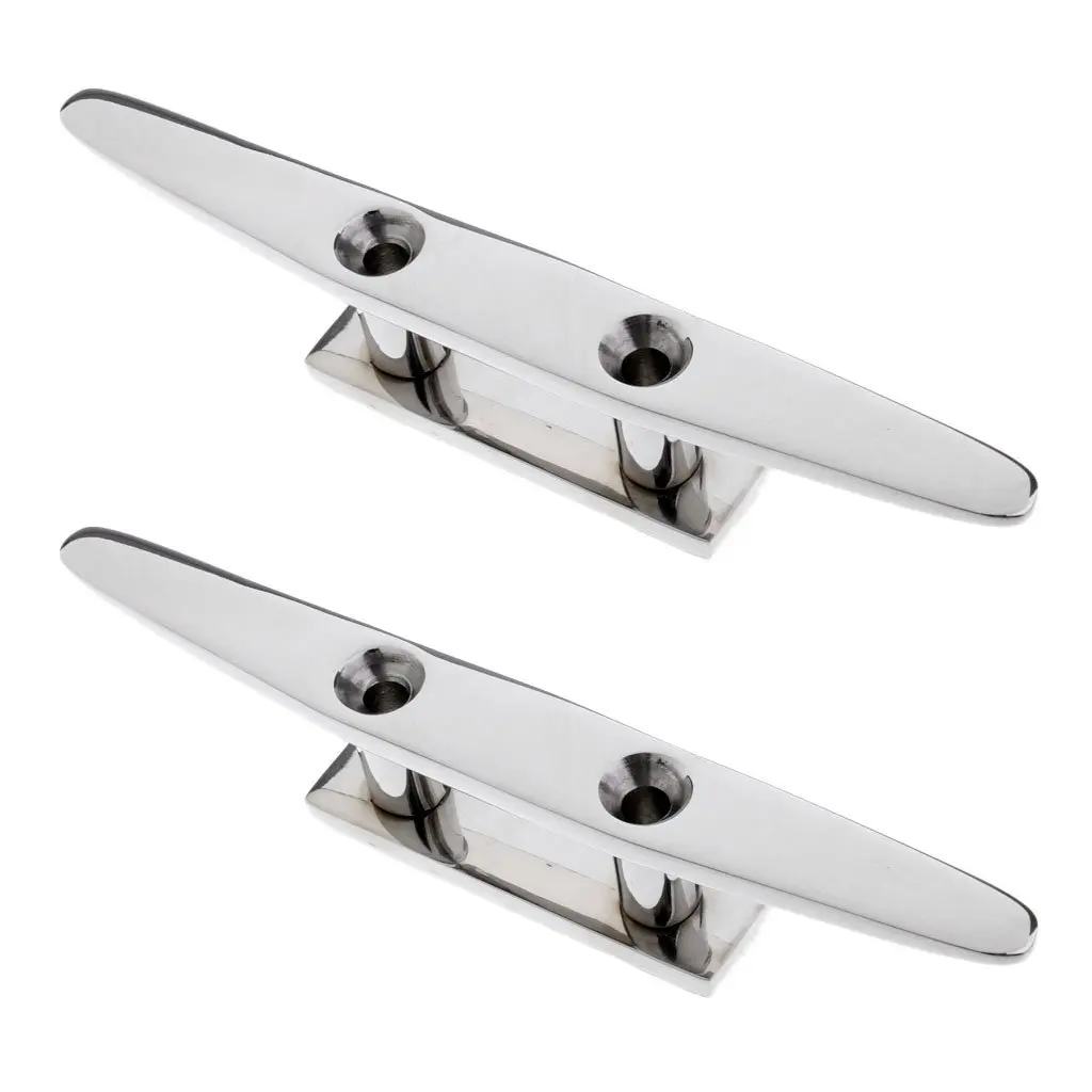Mirror Polished Boat Split Bollard /& Captive Locking Pin Mooring Rope Cleat