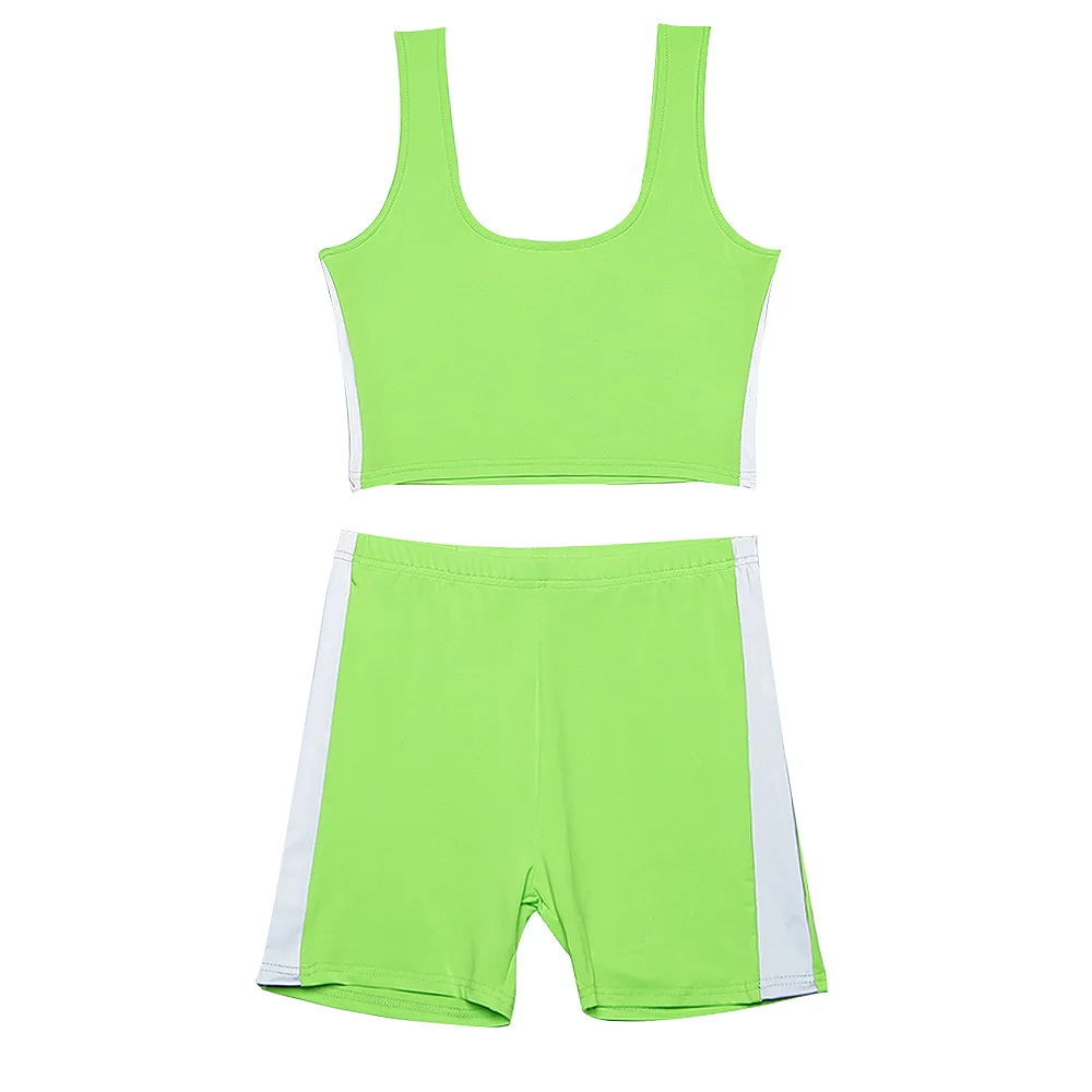 Lumbar Sexy Vest High Female Waist Tight Sleeveless Shorts Reflective Strip Women Jumpsuit