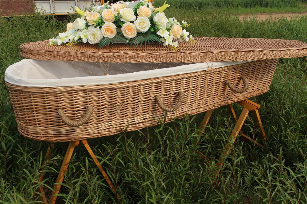Colorful Stripes Handmade Wicker Cremation Caskets Coffins Funeral European Style Buy Wicker