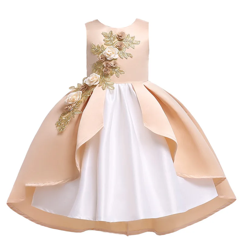 Wholesale 2019 summer sleeveless children girl 7th birthday party  dress