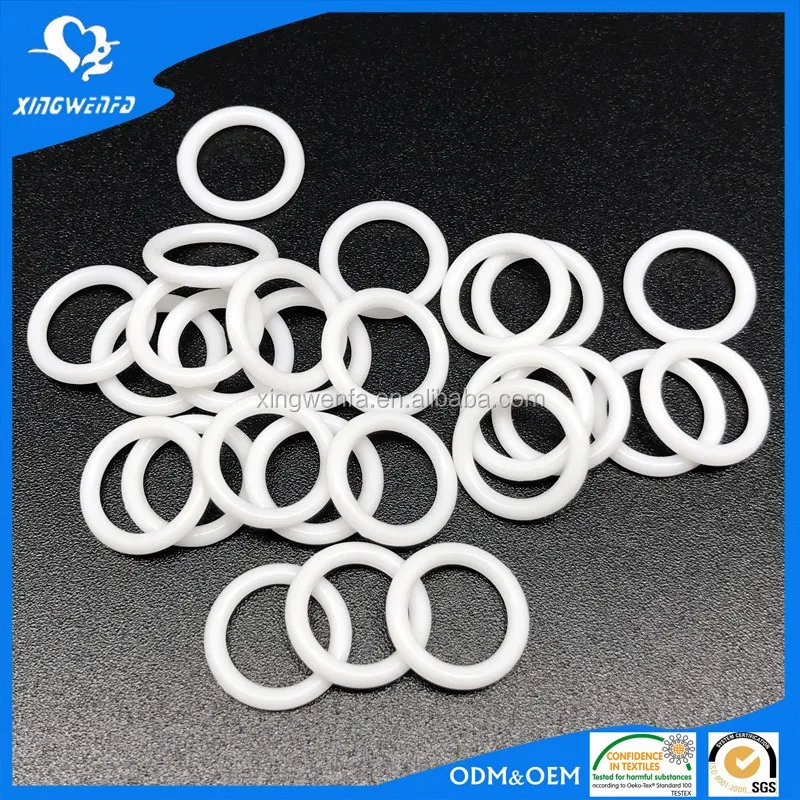 Underwear Accessories Eco Friendly 8mm White Plastic Adjuster Bra Strap