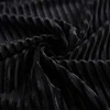 New products cheap black stripe modern knit silk velvet fabric for pajamas