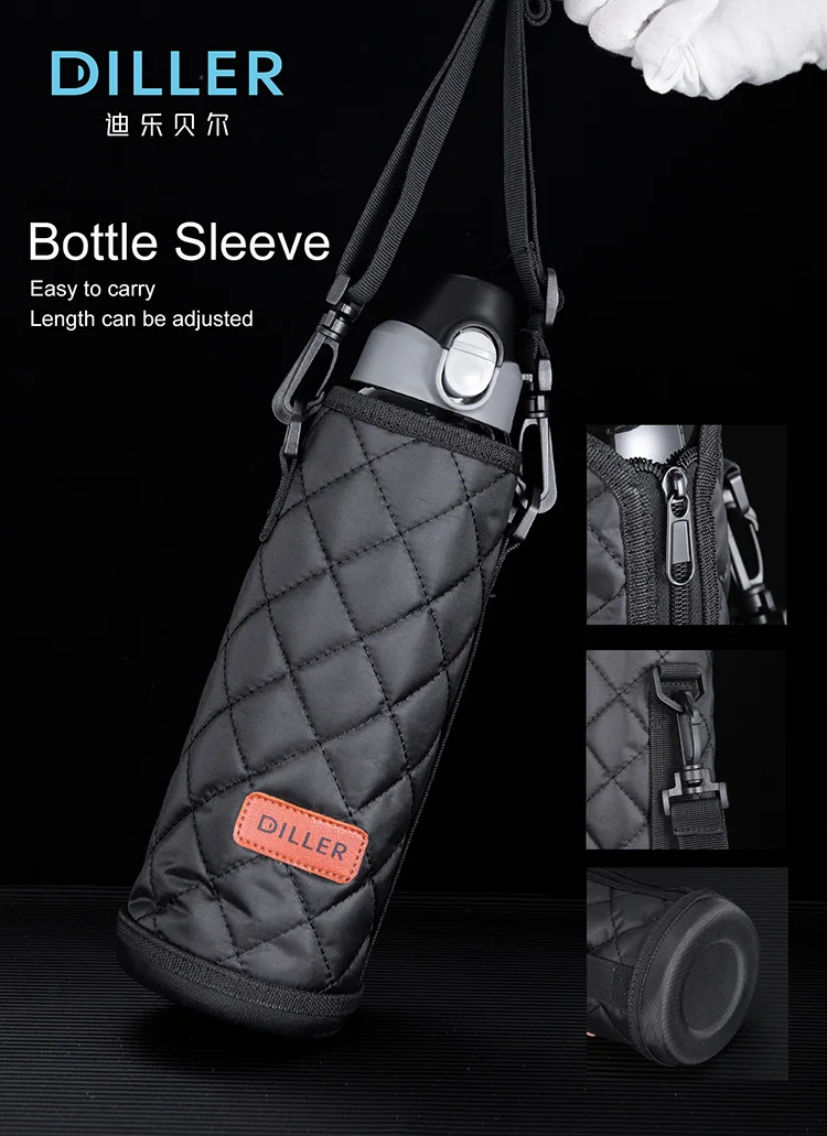 Double walled stainless steel vacuum sealed insulated thermal water bottle