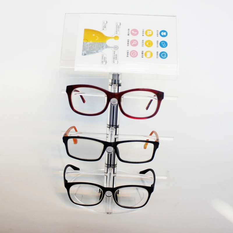 Fashion Design 3 Pair Sunglasses Eye Glasses Frame Rack Eyewear Counter