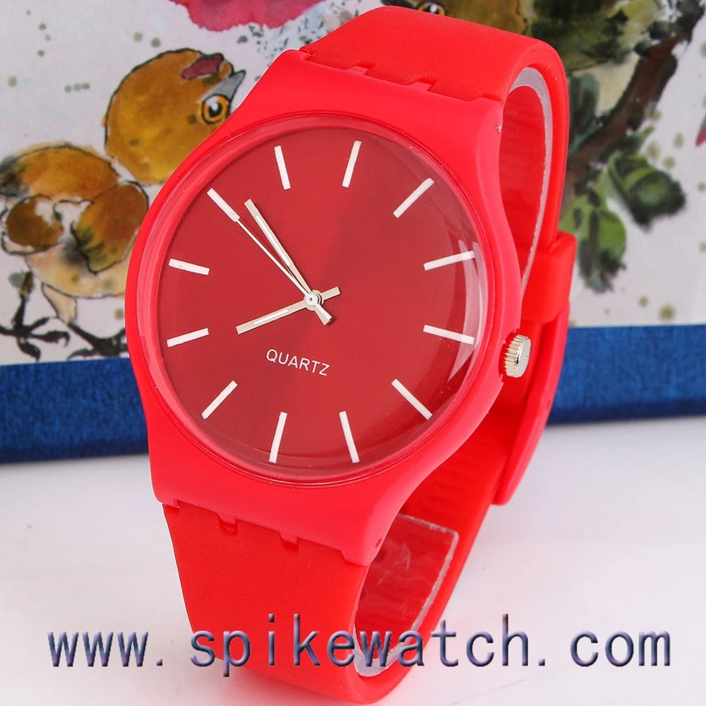 unisex fashion silicone rubber sport watches
