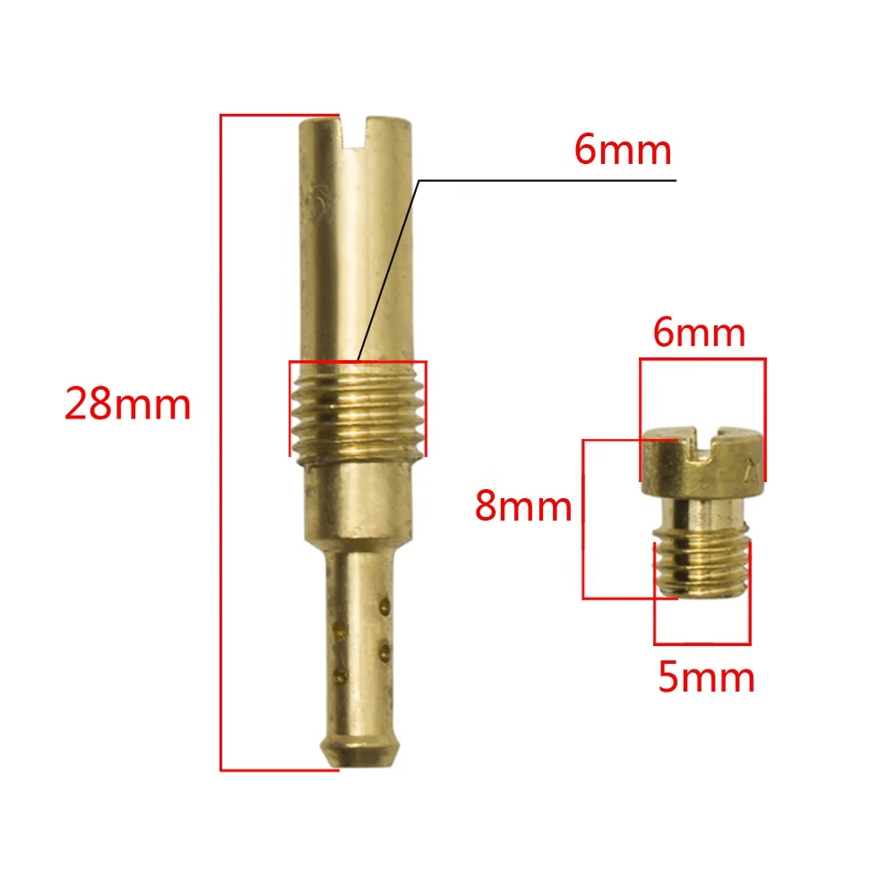 Carburetor Main Jet & Slow/pilot Jet Kit Set For Pwk Keihin Oko Cvk Gy6