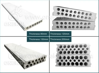 Onekin magnesium oxide light weight fire suppression hollow core non-combustible low thermal conductivity drywall panel