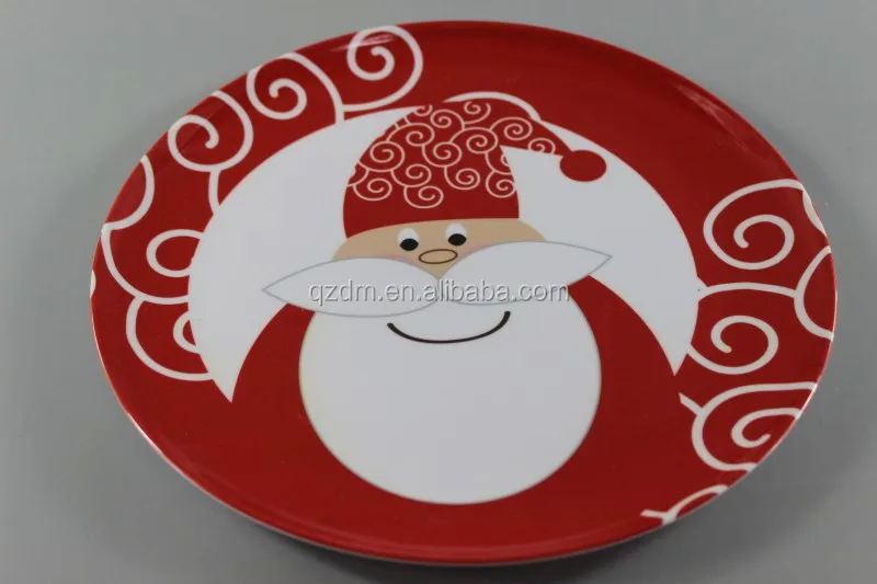 Melamine X'mas plate Christmas Dishes
