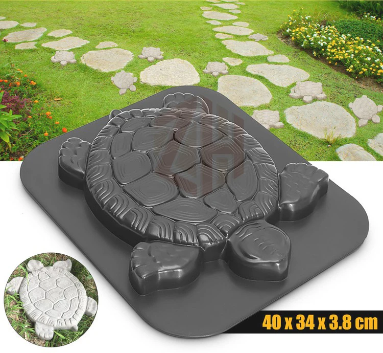 Gierzijia DIY Turtle Butterfly Paving Molds, Stepping Stone Molds Concrete  Cement Moulds ABS Floor Moulds Garden Design Paving Moulds Path Adds Sense