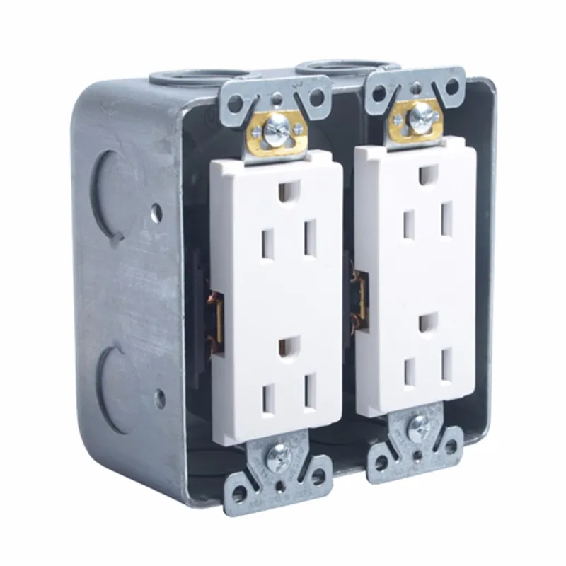 15a 125v 60hz Wired Decorative Duplex Receptacle With Protective Cover