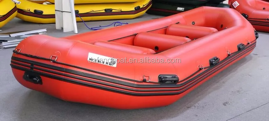 ce)14ft Inflatable Catamaran Cheap Row Boats With Aluminum Floor 