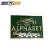 Rectangle shape die casting custom made hard enamel pin badge