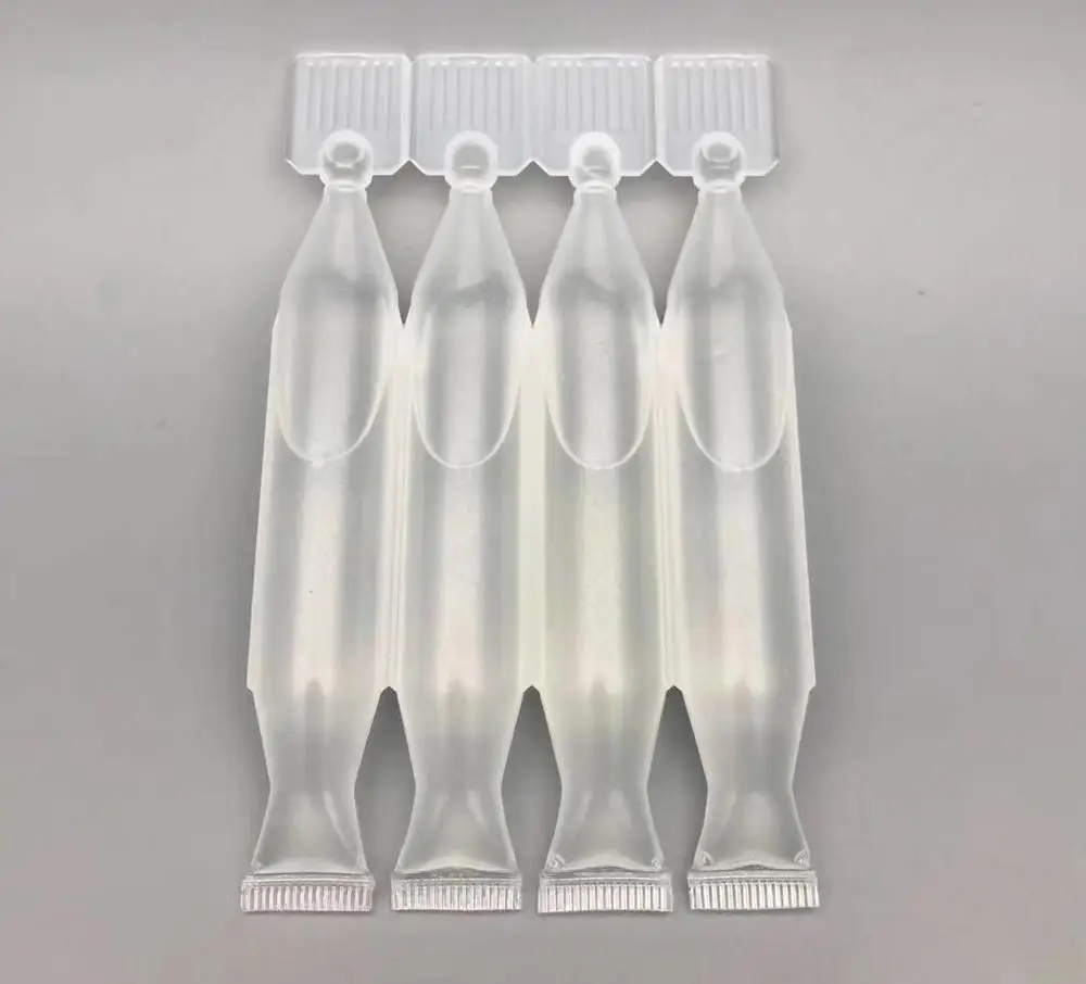 10ml Four Pieces Together Plastic Ampoule Bottles For Skin Whitening